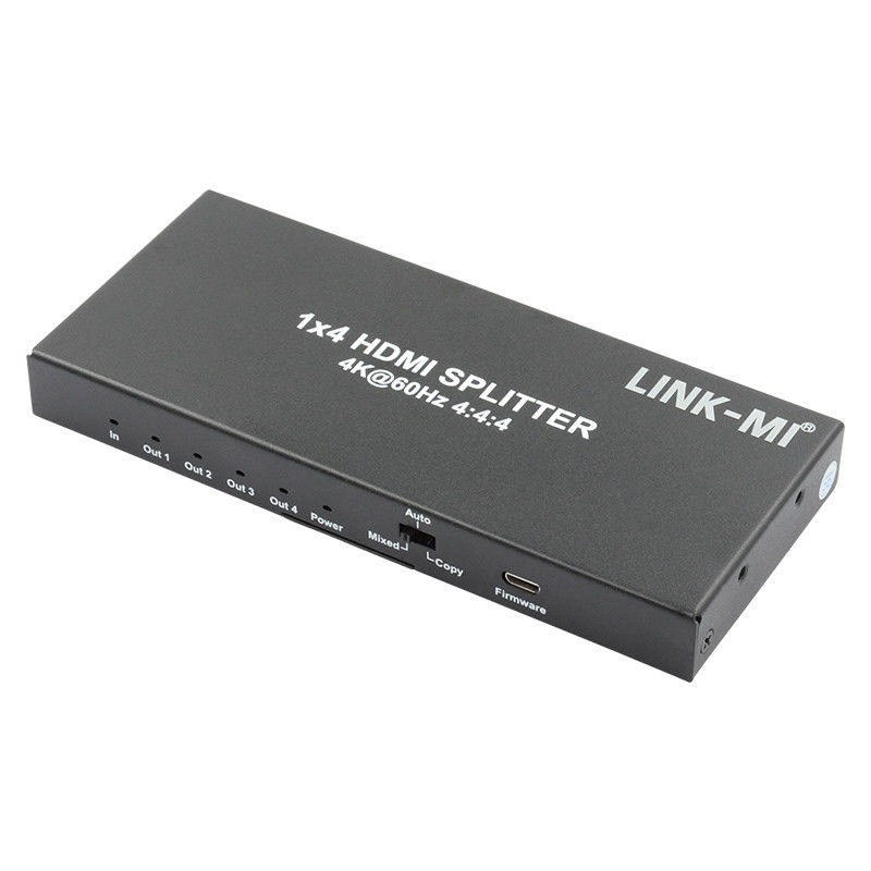 HDMI 2.0 HDMI Extender Splitter 60Hz 1x4 Support 3D 18G HDR 1 In 4 Out AV Splitter
