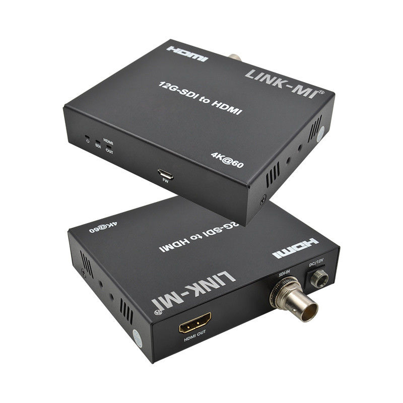 12G 6G 3G SDI To HDMI Video Converter Support YUV4:2:2 Max 120m