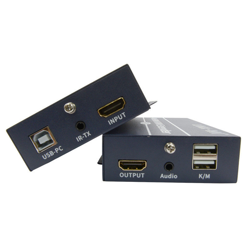 120m 4K KVM Extender HDMI Over Cat 6 / Cat6e Cable For Keyboard Mouse