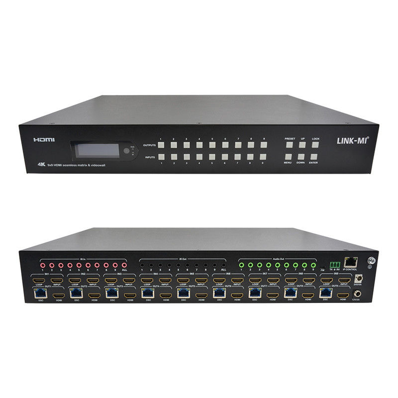 9x9 70M HDMI Video Wall Processor Hdmi Splitter 3x3 4K HDMI Matrix Extender