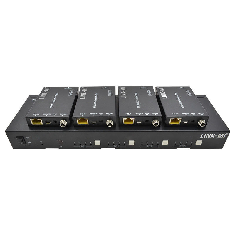 70M 4X4 HDMI Matrix With IR Matrix Function 18Gbps 4K@60Hz HDMI 2.0b POC