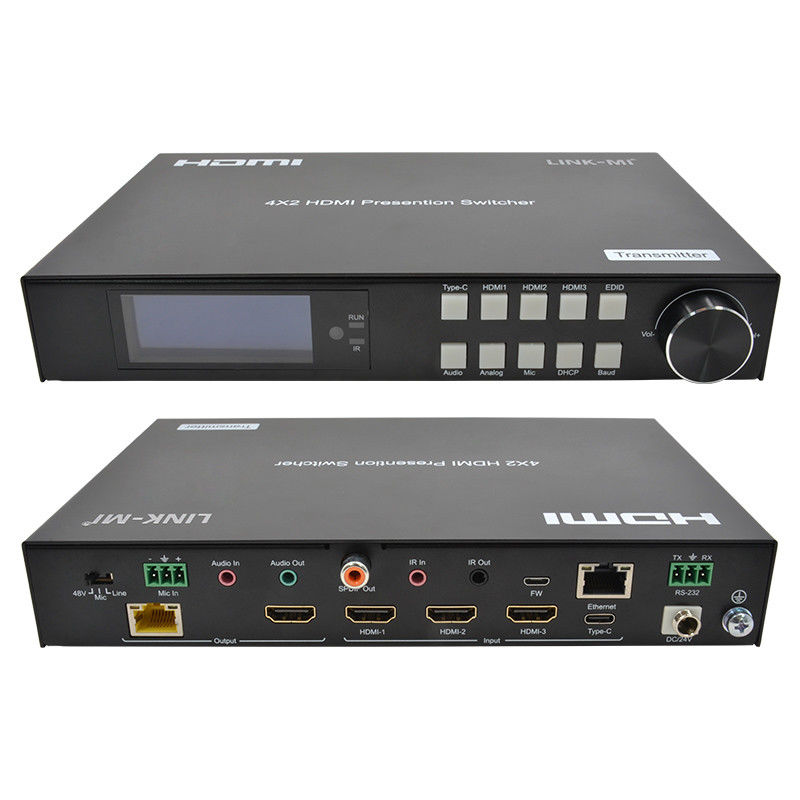 18Gbps 4K Video HDMI Switch 2.0 HDBaseT Switch With HDMI And USB - C Inputs