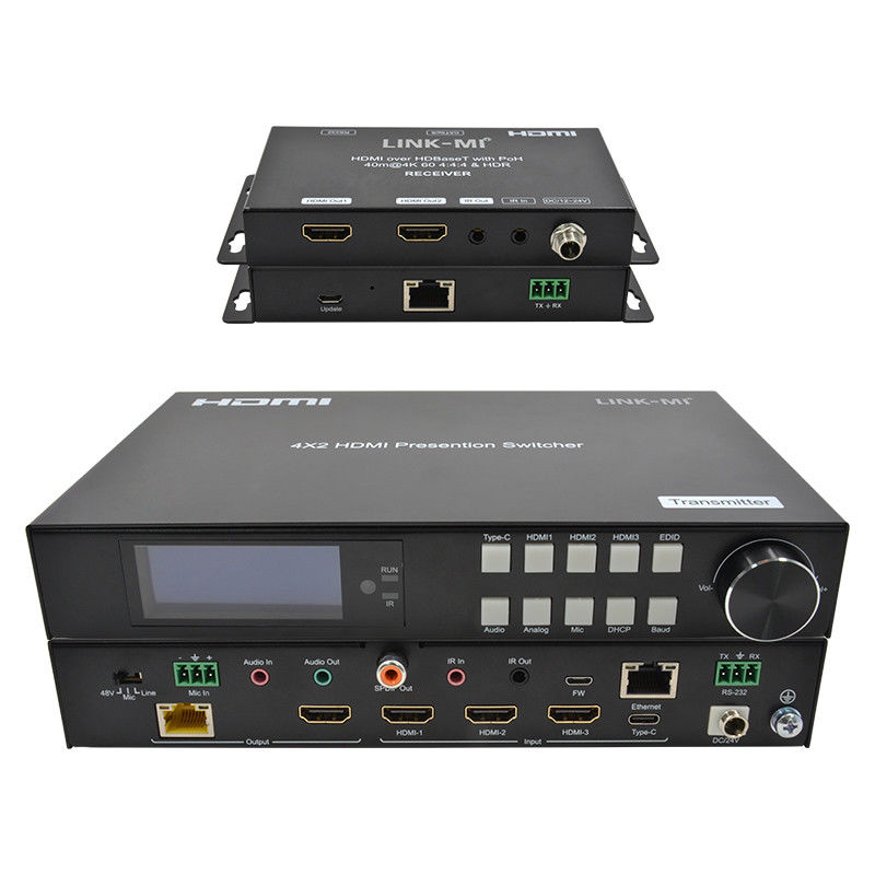 18Gbps 4K Video HDMI Switch 2.0 HDBaseT Switch With HDMI And USB - C Inputs