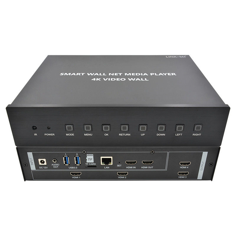 HDMI 2X2 4K Video Wall Controller Media Player TV Wall Processor For 4 TVs