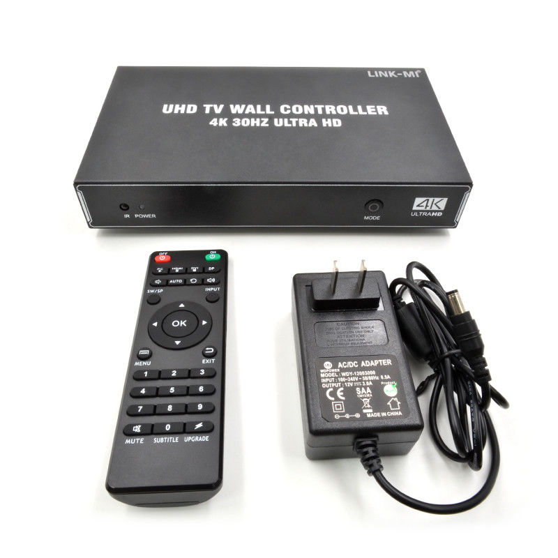 1X4 1X3 1X2 4K Video Wall Controller 30Hz 4 Channels HDMI TV Video Wall Processor 2x2