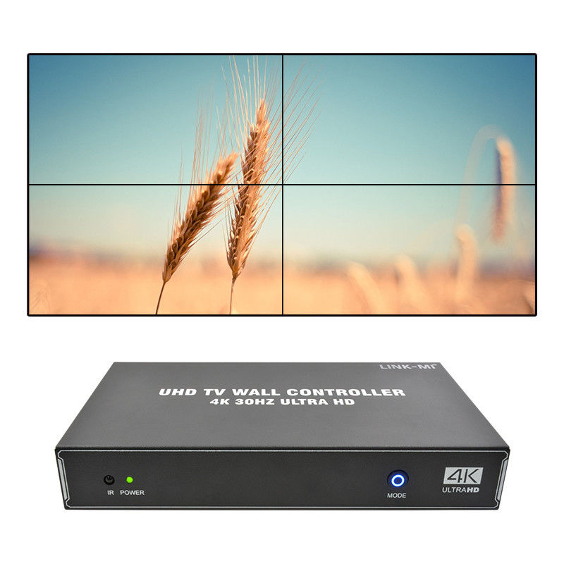 1X4 1X3 1X2 4K Video Wall Controller 30Hz 4 Channels HDMI TV Video Wall Processor 2x2