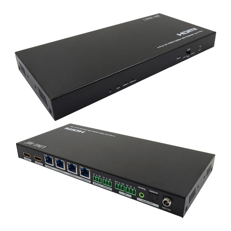70M 1x4 4K HDMI Splitter Extender With Audio Extract 1x4 Hdmi Splitter Over Cat6