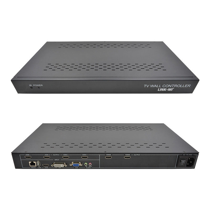 6 Channels HDMI Video Wall Controller 2X3 LED Wall Controller For 6 Splicing TVs