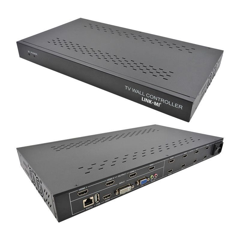 12 Channels 3X3 2x2 TV Wall Controller 3x4 Video Wall Display Controller 3.5mm