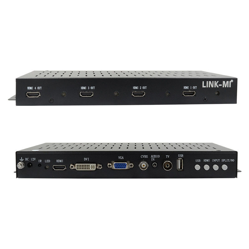 2X2 1X2 1X3 HDMI Video Wall Controller 1x4 1080P 90 Degree Rotation For Portrait Display
