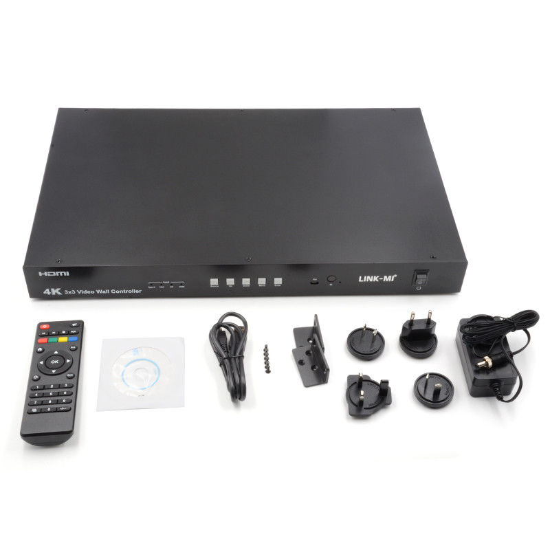 Ultra HD 4K Video Wall Controller HDMI DP 3x3 Video Wall Processor VGA USB Type-C
