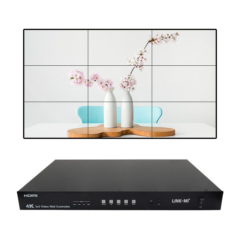 Ultra HD 4K Video Wall Controller HDMI DP 3x3 Video Wall Processor VGA USB Type-C