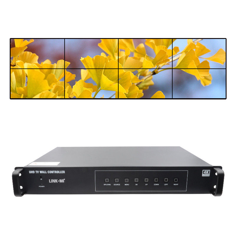 2X4 TV HDMI Wall Controller 4K 60Hz 2X3 Video Wall Processor 2X2 For 8 Display Units