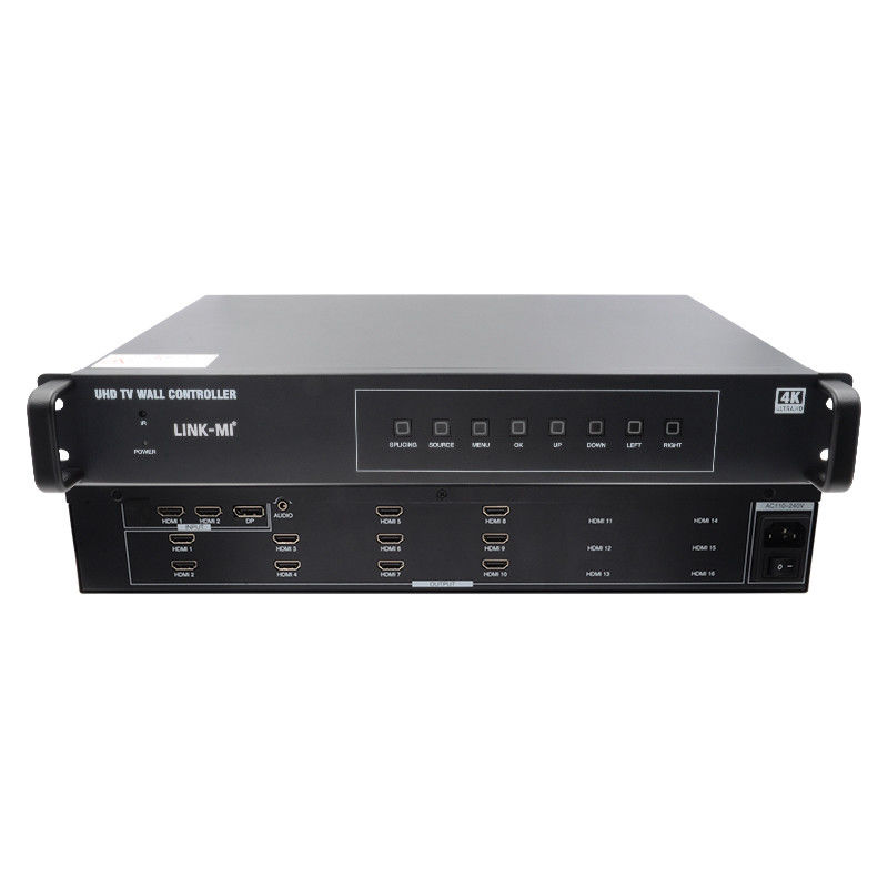 4K Video Wall Splitter HDMI1 2x5 Splicing HDMI2.0 HDMI1.4 DP Input 4K@60Hz 4:4:4