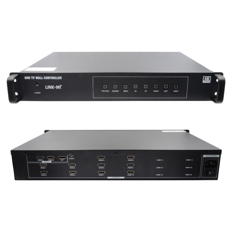 4K Video Wall Splitter HDMI1 2x5 Splicing HDMI2.0 HDMI1.4 DP Input 4K@60Hz 4:4:4