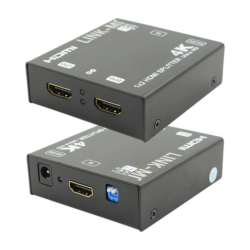 1X2 4K HDMI Extender Splitter Support 4K2K EDID 3D 2 Port Video Splitter