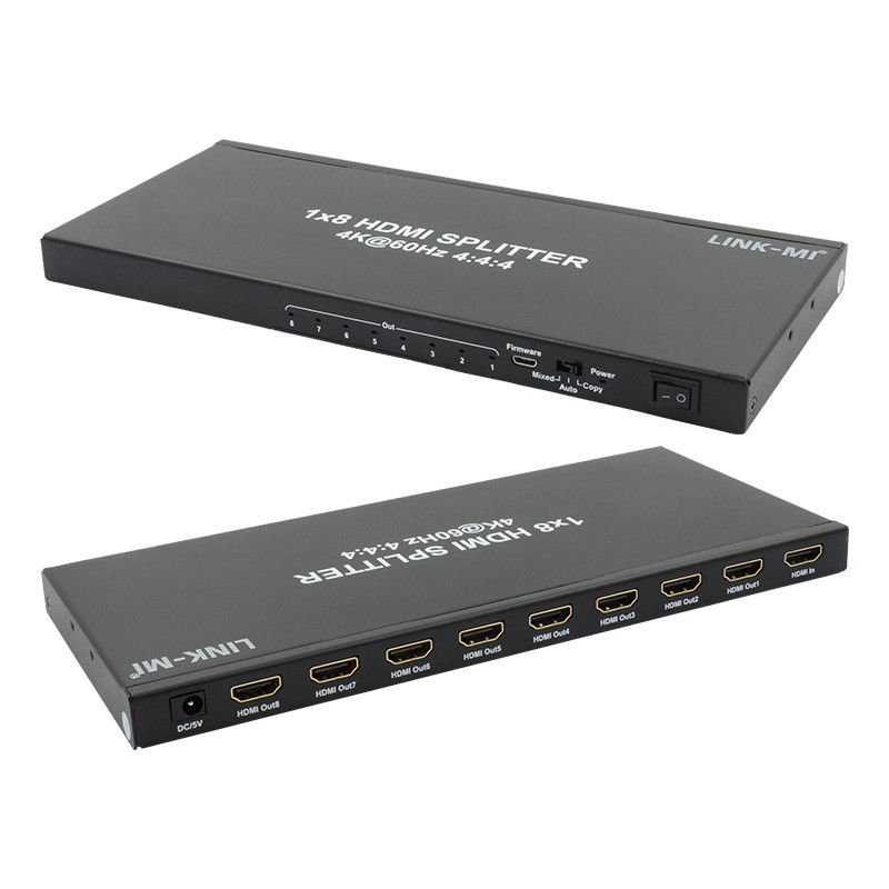 1/8 4K HDMI Splitter 1 In 8 Out 60Hz 3D 18G  Video Audio Splitter For 8 Displays