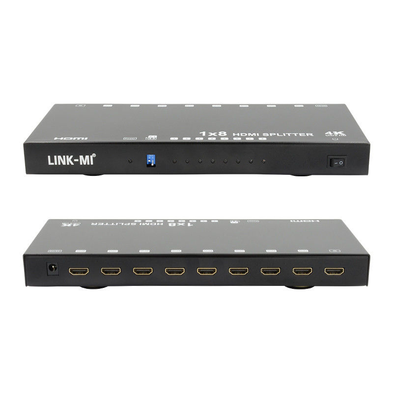 8 Ports 4K HDMI Splitter Video Splitter 3d EDID 1 In 8 Out Duplicator For 8 TVs