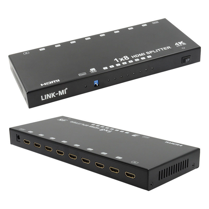 8 Ports 4K HDMI Splitter Video Splitter 3d EDID 1 In 8 Out Duplicator For 8 TVs