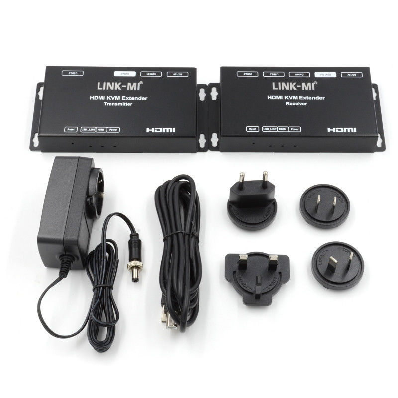 50M HDMI USB KVM Extender Up 50m 100m Support Dual POC USB2.0