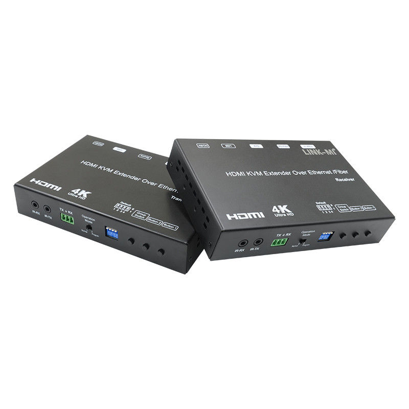 4K AV Over IP Fiber HDMI KVM Extender Support Unicast Multicast With USB RS232