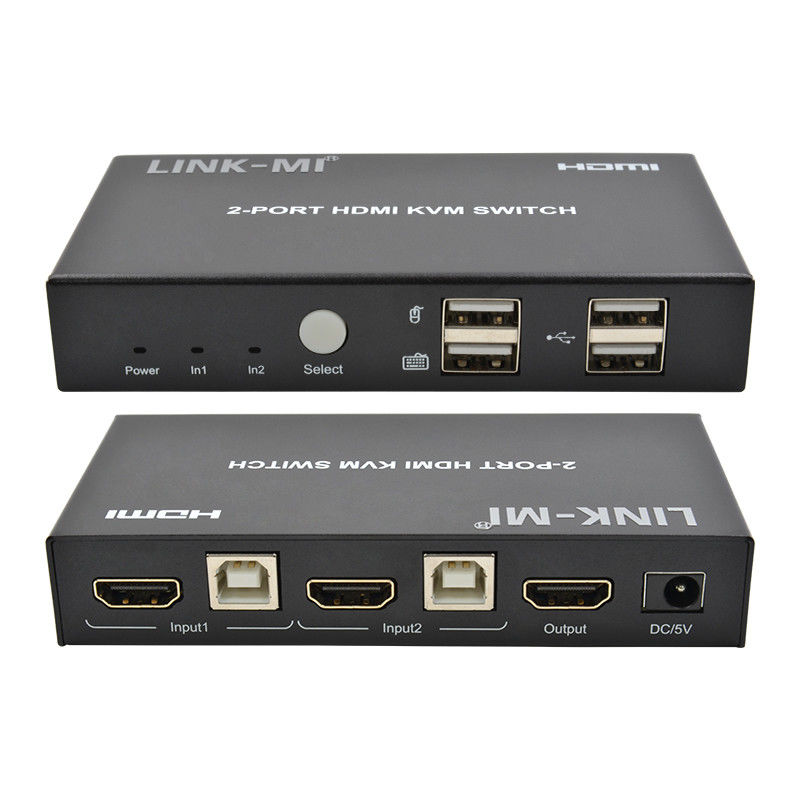 4K 2Port HDMI KVM Switch Support 4K 30Hz USB Type B Port