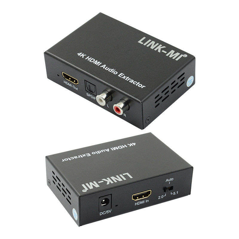 2K 4K HDMI Audio Extractor For Apple TV Blu-Ray Player Support 3D EDID