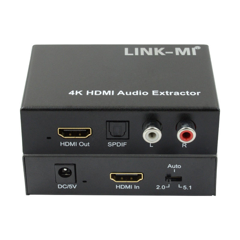 2K 4K HDMI Audio Extractor For Apple TV Blu-Ray Player Support 3D EDID