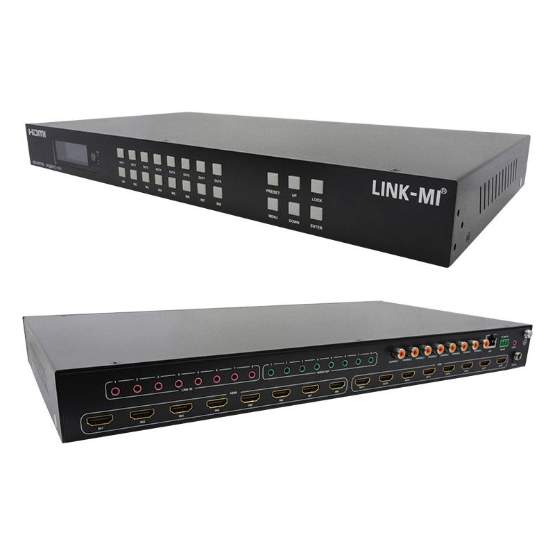 8x8 HDMI Matrix 4k Hdmi Switcher With Analog Audio Extraction Support 18Gbps HDR