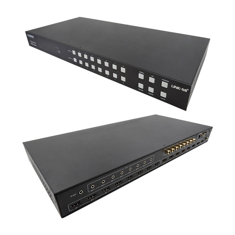 18Gbps 8x8 Matrix Switcher With ARC Function Support 4K2K 60Hz YUV 4:4:4
