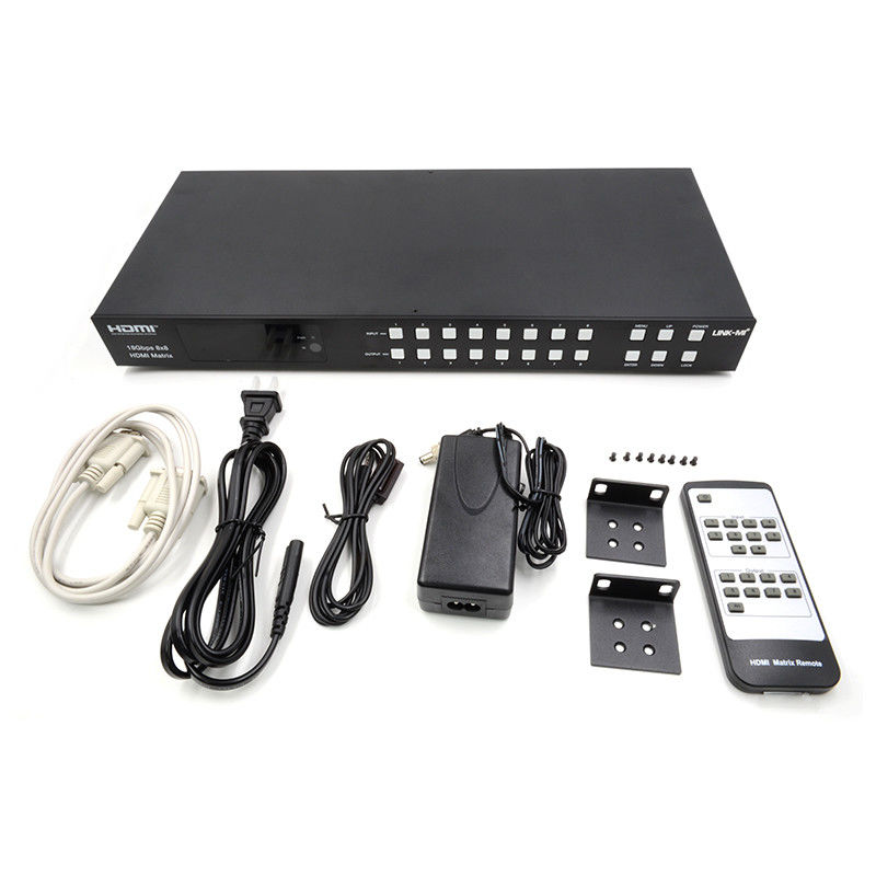 18Gbps 8x8 Matrix Switcher With ARC Function Support 4K2K 60Hz YUV 4:4:4