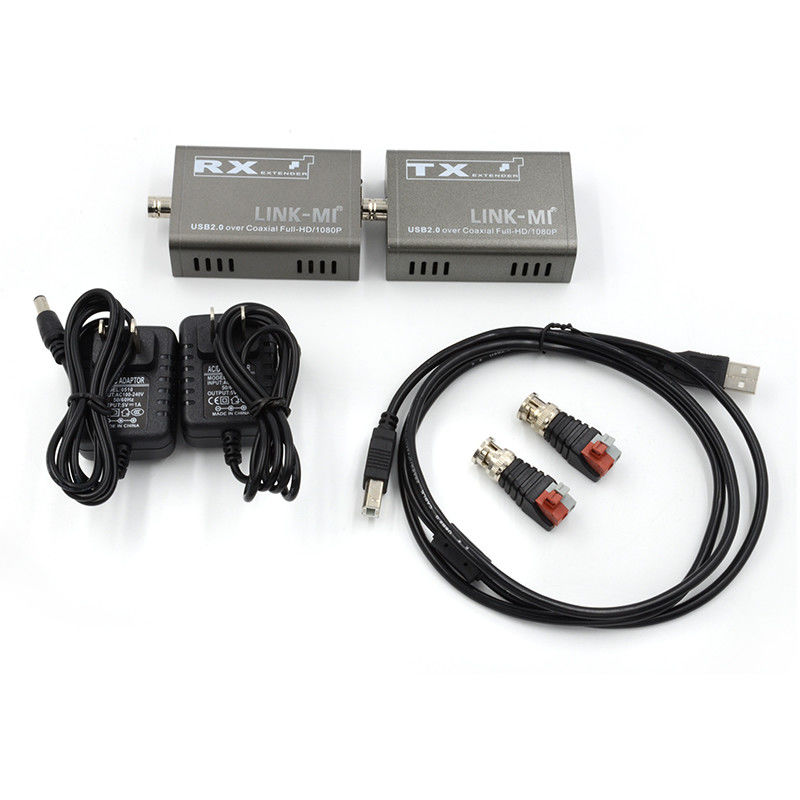 50M KVM Extender For Camera 1080P USB Extender Over Coaxial Cable Kvm Over Fiber