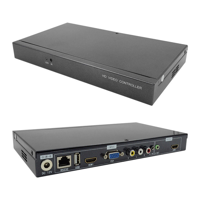 Character Superimposer HDMI Video Wall Controller Caption Adder 4 In 1 Out HD Video Processor