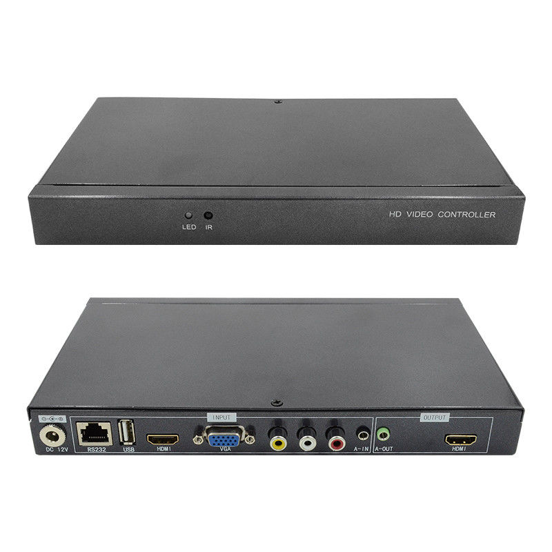 Character Superimposer HDMI Video Wall Controller Caption Adder 4 In 1 Out HD Video Processor