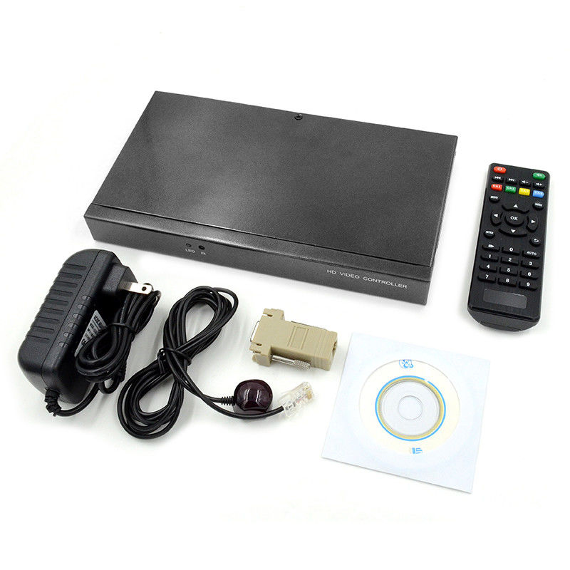 Character Superimposer HDMI Video Wall Controller Caption Adder 4 In 1 Out HD Video Processor