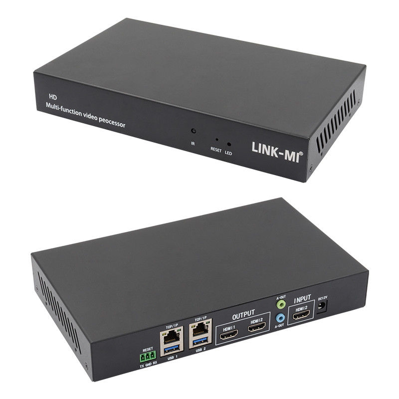 Multiple Languages RS232 HDMI Video Wall Controller HD Caption Adder HDMI Video Processor