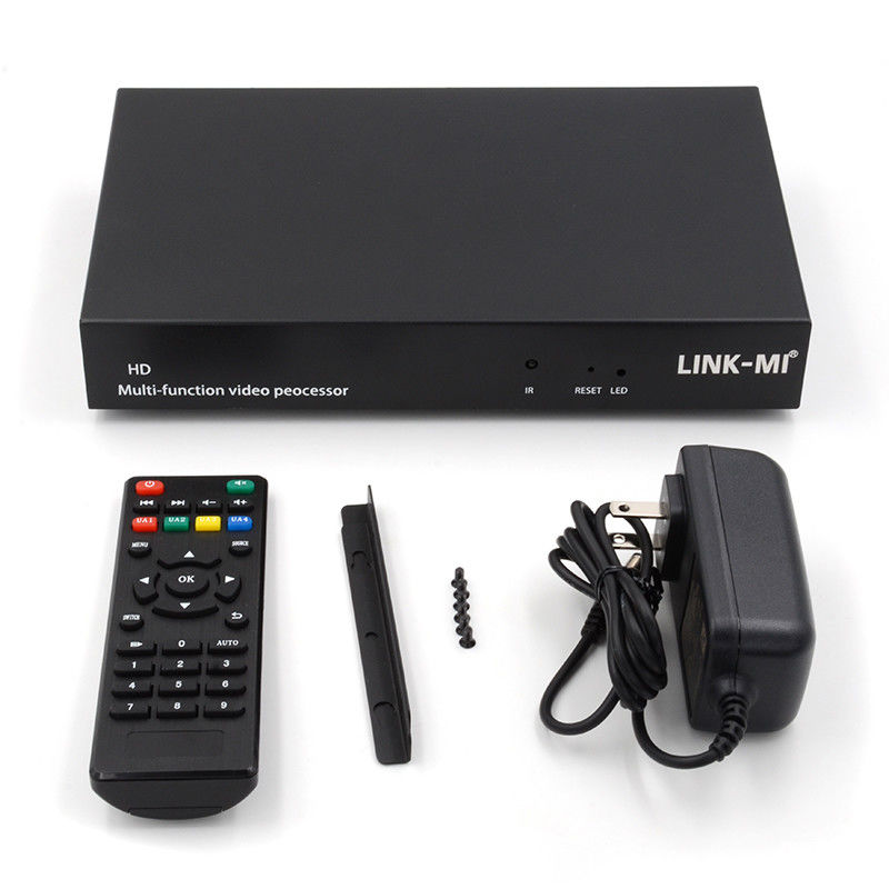 Multiple Languages RS232 HDMI Video Wall Controller HD Caption Adder HDMI Video Processor