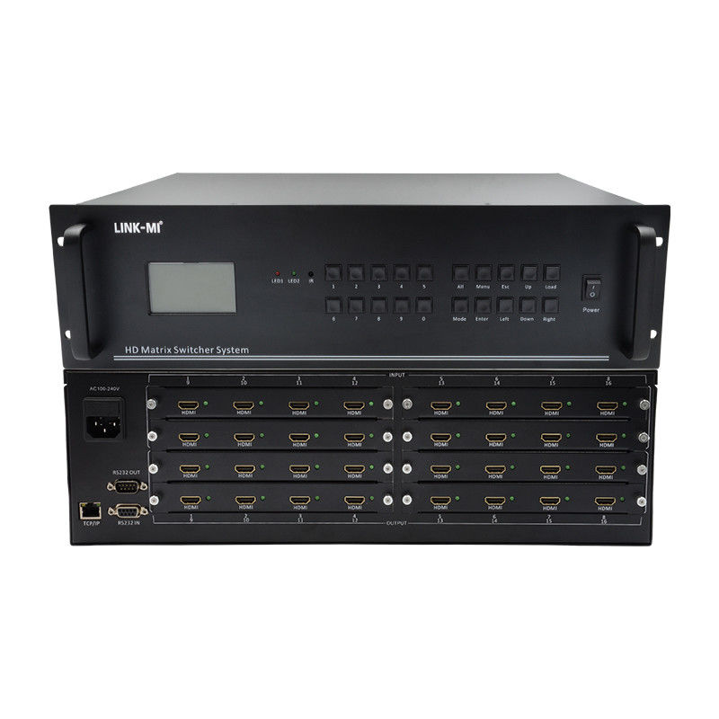16 In 16 Out HDMI Matrix Switch 4K 16X16 Video Matrix Support VGA DVI SDI Signal Input