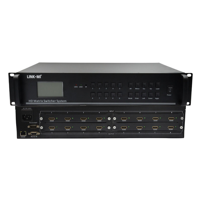 4K Video Audio Matrix 8X8 HDMI Matrix Switcher System RS232 TCP/IP Remote Control