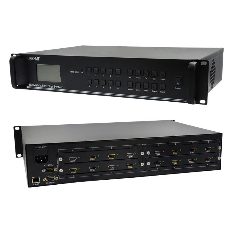 4K Video Audio Matrix 8X8 HDMI Matrix Switcher System RS232 TCP/IP Remote Control