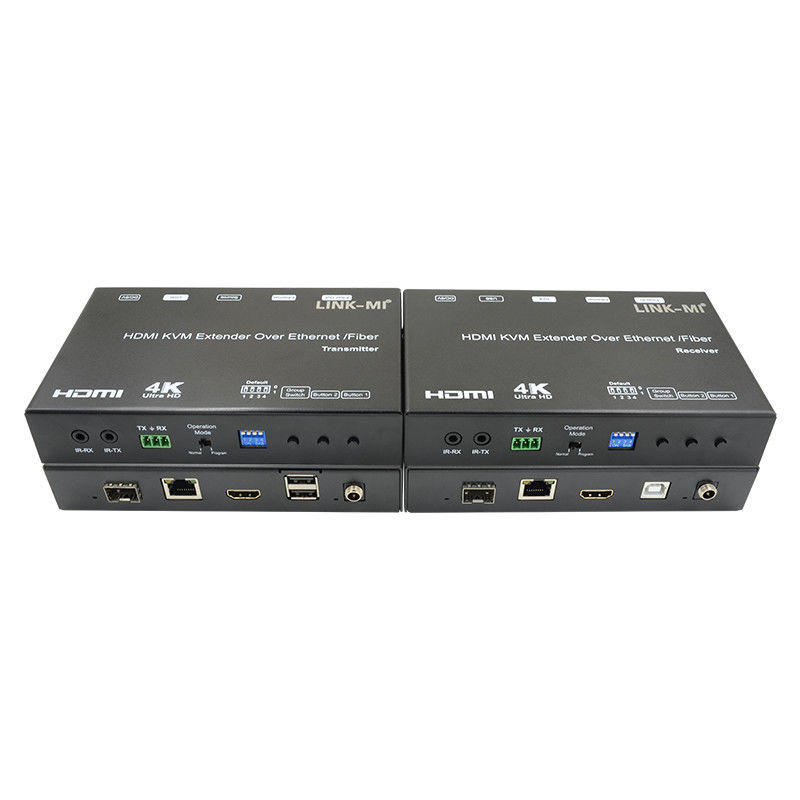 HDMI USB AV Over IP KVM Extender Over Fiber Support POE RS232 Unicast Multicast