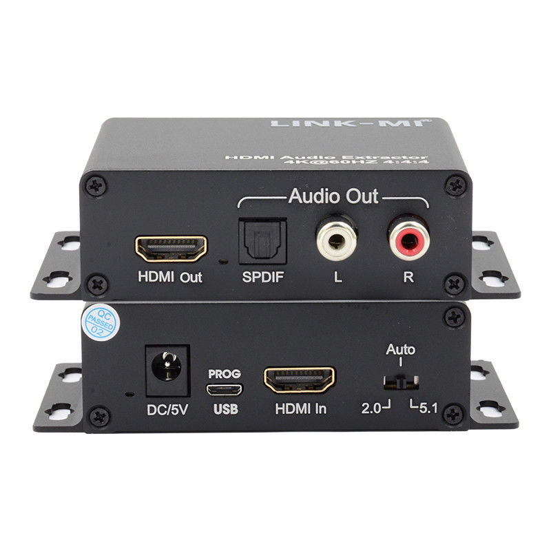 18Gbps 4K 1080P HDMI Audio Extractor Support EDID 3D For Apple TV Satellite Receivers