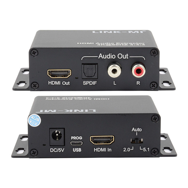 18Gbps 4K 1080P HDMI Audio Extractor Support EDID 3D For Apple TV Satellite Receivers