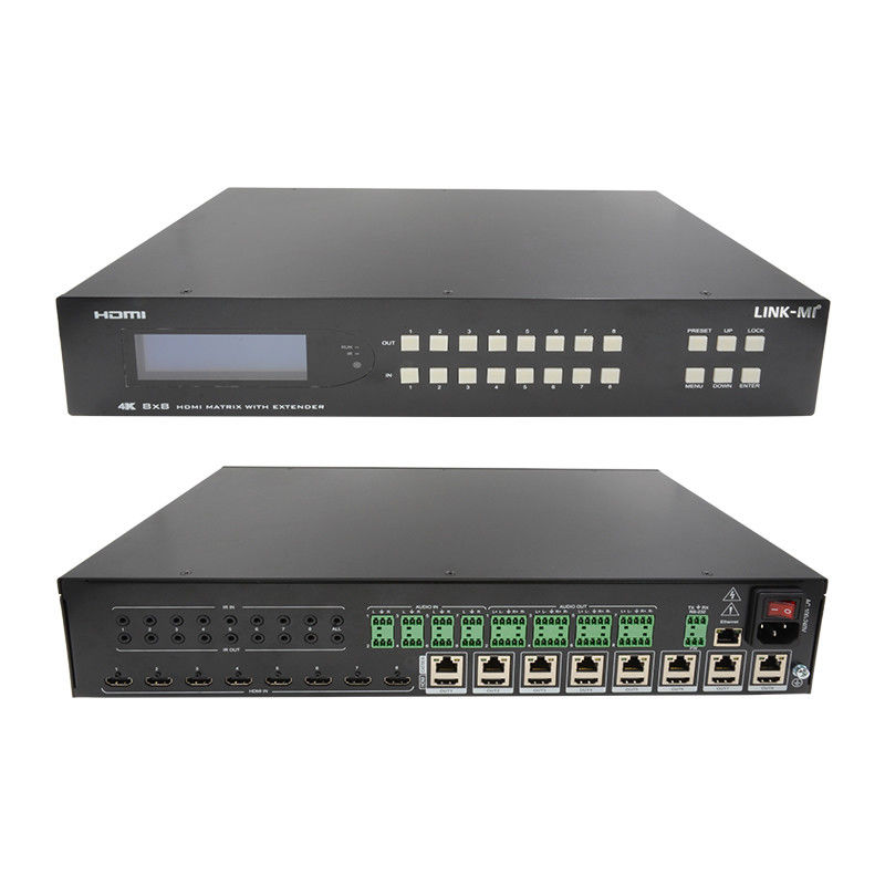 8X8 HDMI Matrix Extender Up To 70m 8 HDMI Loop Out 4K60Hz HDMI Video Switch