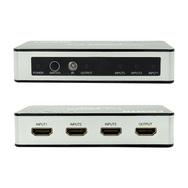4K2K HDMI Switch 3x1 HDMI Splitter 5V 1A Support PIP 3D 3 To 1 Video Switch