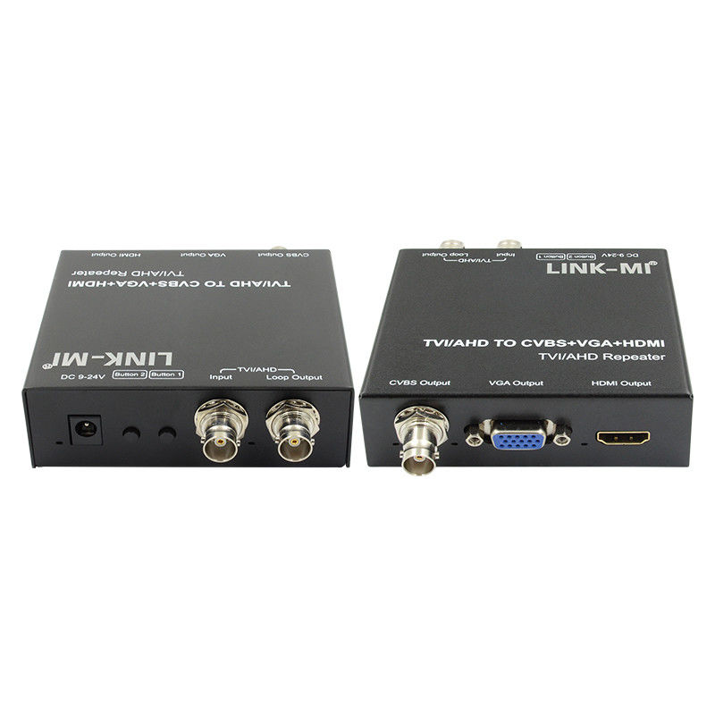 720P 60Hz AHD To HDMI Converter TVI  CVI To HDMI CVBS VGA Video Converter