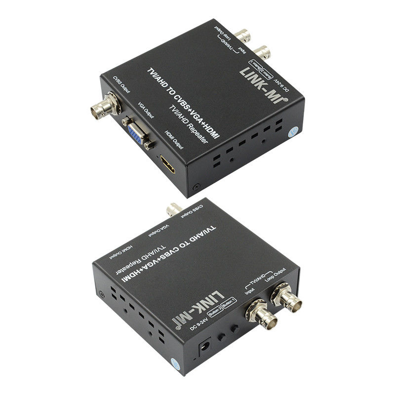 720P 60Hz AHD To HDMI Converter TVI  CVI To HDMI CVBS VGA Video Converter