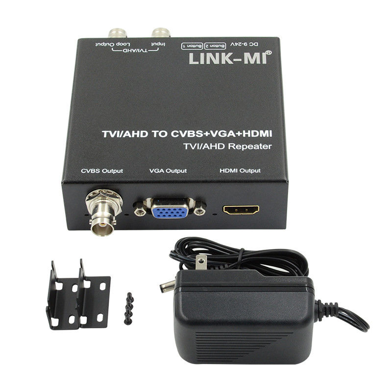 720P 60Hz AHD To HDMI Converter TVI  CVI To HDMI CVBS VGA Video Converter