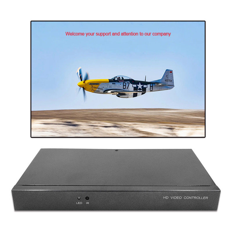 Character Superimposer HDMI Video Wall Controller Caption Adder 4 In 1 Out HD Video Processor