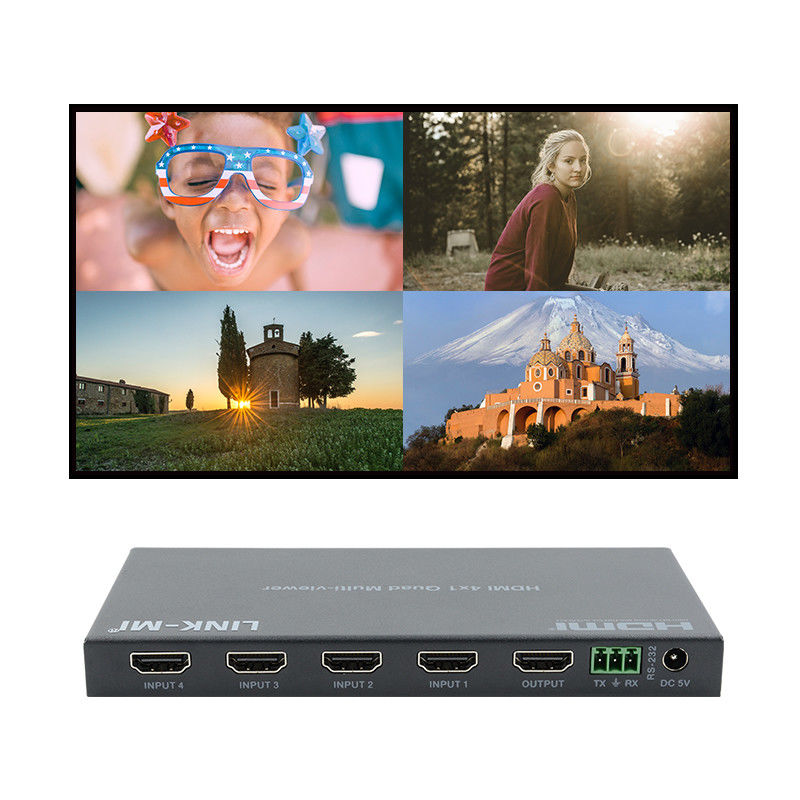 High Performance HDMI 4x1 Quad Multi Viewer HDMI 1.4b HDCP 1.4 And DVI Compliant
